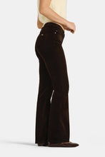 Load image into Gallery viewer, Cambio Paris Flared Velvet Pants in Chocolate
