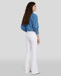 7 For All Mankind Tailorless Bootcut in White