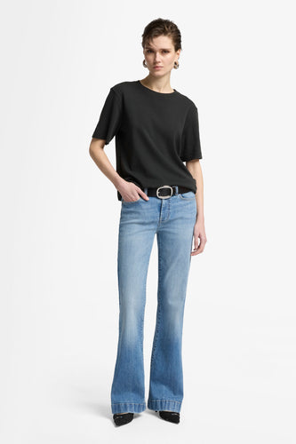 7 For All Mankind Slim Illusion Dojo Tailorless Jeans in Pine