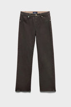 Load image into Gallery viewer, 7 For All Mankind Calie Straight in Brown Coated Denim
