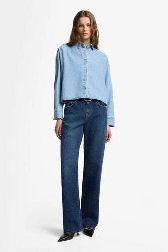 7 For All Mankind Tess Trouser in Radar