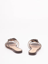 Load image into Gallery viewer, Twinset Leather Sandals in Coffee
