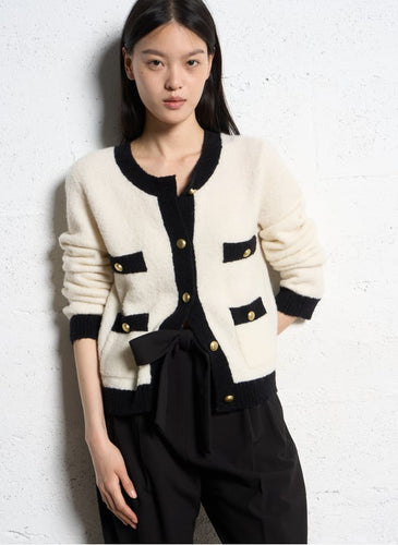 Suncoo Gabili Cardigan in Off White