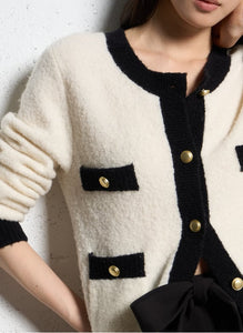 Suncoo Gabili Cardigan in Off White
