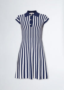 LIU JO Striped Knit Dress in Blue