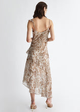 Load image into Gallery viewer, LIU JO Ruffle Dress In Brown Lady Lace
