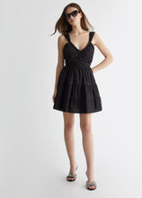 Load image into Gallery viewer, LIU JO Cotton Poplin Dress in Black
