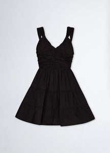 LIU JO Cotton Poplin Dress in Black
