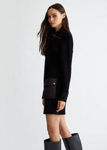 LIU JO Rib Knit Dress in Black