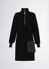 Load image into Gallery viewer, LIU JO Rib Knit Dress in Black
