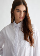 Load image into Gallery viewer, LIU JO Oversized Shirt with Mini-Studs in White
