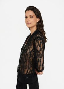 LIU JO Lace Jacket in Black