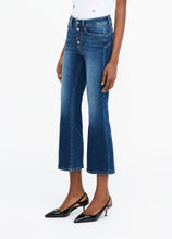 Load image into Gallery viewer, LIU JO Flare Jeans with Jewelled Buttons
