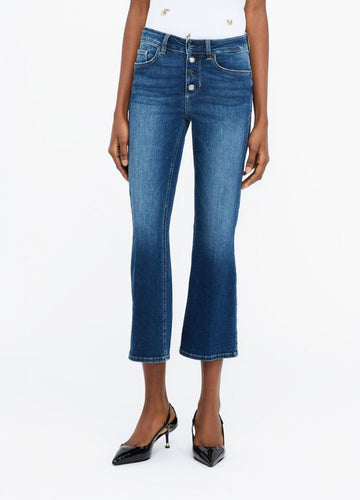 LIU JO Flare Jeans with Jewelled Buttons