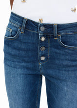 Load image into Gallery viewer, LIU JO Flare Jeans with Jewelled Buttons
