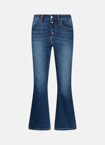 LIU JO Flare Jeans with Jewelled Buttons