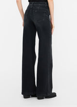 Load image into Gallery viewer, LIU JO Flared Belted Jeans in Denim Black
