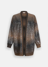 Load image into Gallery viewer, LIU JO Sequin Cardigan in Brown Shaded
