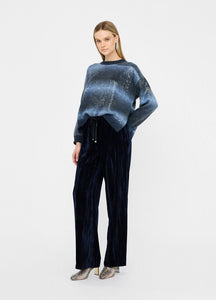 LIU JO Sequin Sweater in Blue Topaz