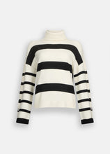 Load image into Gallery viewer, LIU JO Black &amp; White Sweater with Bejewelled Buttons
