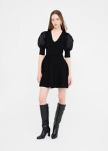 Load image into Gallery viewer, Liu Jo Balloon Sleeve Knit Dress in Black
