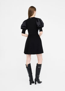 Liu Jo Balloon Sleeve Knit Dress in Black