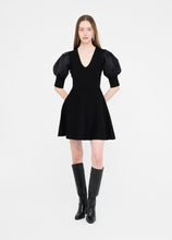 Load image into Gallery viewer, Liu Jo Balloon Sleeve Knit Dress in Black
