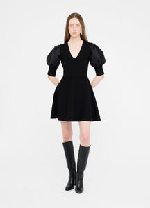 Liu Jo Balloon Sleeve Knit Dress in Black