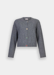 LIU JO Cardigan with Bejewelled Buttons