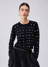 Load image into Gallery viewer, LIU JO Cardigan with Studs in Black
