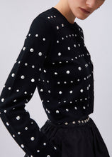 Load image into Gallery viewer, LIU JO Cardigan with Studs in Black
