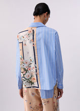 Load image into Gallery viewer, LIU JO Printed Blouse in Blue Stripe Bloom
