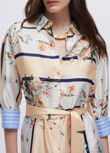 Load image into Gallery viewer, LIU JO Printed Dress in Blue Stripe Bloom

