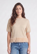 Load image into Gallery viewer, Marc Aurel Fur Trimmed Sweater in Light Beige
