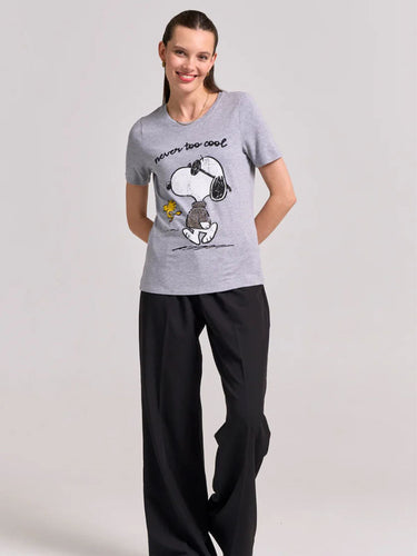 Princess Goes Hollywood Never Too Cool Snoopy T-shirt in Grey