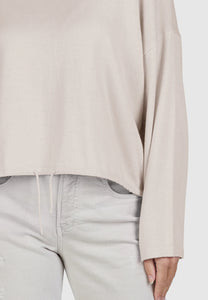 Marc Aurel Tie Waist Sweater in Light Taupe