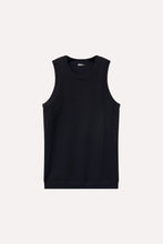 Load image into Gallery viewer, Minnie Rose Viscose Crew Tank in Black
