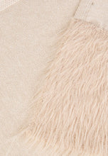 Load image into Gallery viewer, Marc Aurel Fur Trimmed Scarf in Light Beige
