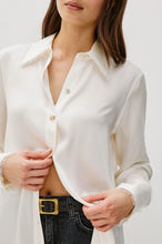 Load image into Gallery viewer, Rails Abbey Silk Shirt in Ivory
