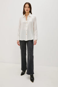 Rails Abbey Silk Shirt in Ivory