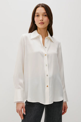 Rails Abbey Silk Shirt in Ivory