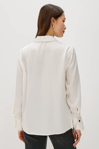 Rails Abbey Silk Shirt in Ivory