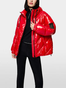 Marc Cain Puffer Jacket in Red