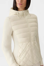 Load image into Gallery viewer, Mackage Agatha Quilted Mixed Media Jacket in Cream
