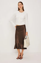Load image into Gallery viewer, Rails Anya Satin Skirt in Espresso
