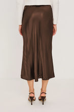 Load image into Gallery viewer, Rails Anya Satin Skirt in Espresso
