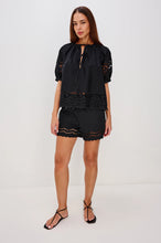 Load image into Gallery viewer, Rails Armanda Shorts in Black Embroidery
