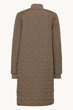 Load image into Gallery viewer, Ilse Jacobsen Long Quilted Coat in Mud
