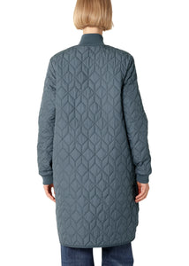 Ilse Jacobsen ART06 Quilted Coat in Ombre Blue