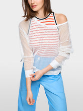 Load image into Gallery viewer, Marc Cain Mesh Top in White
